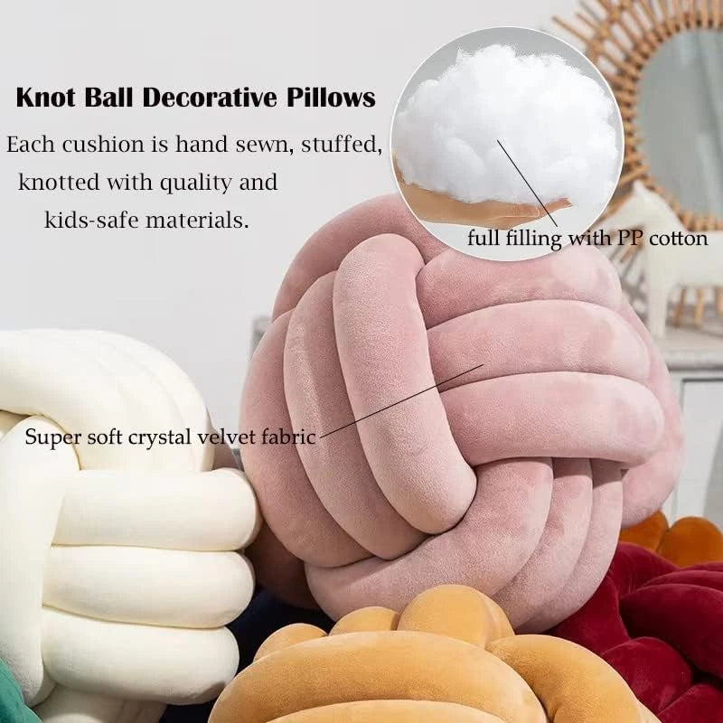 Lilac Knot Globe Plush Cushion