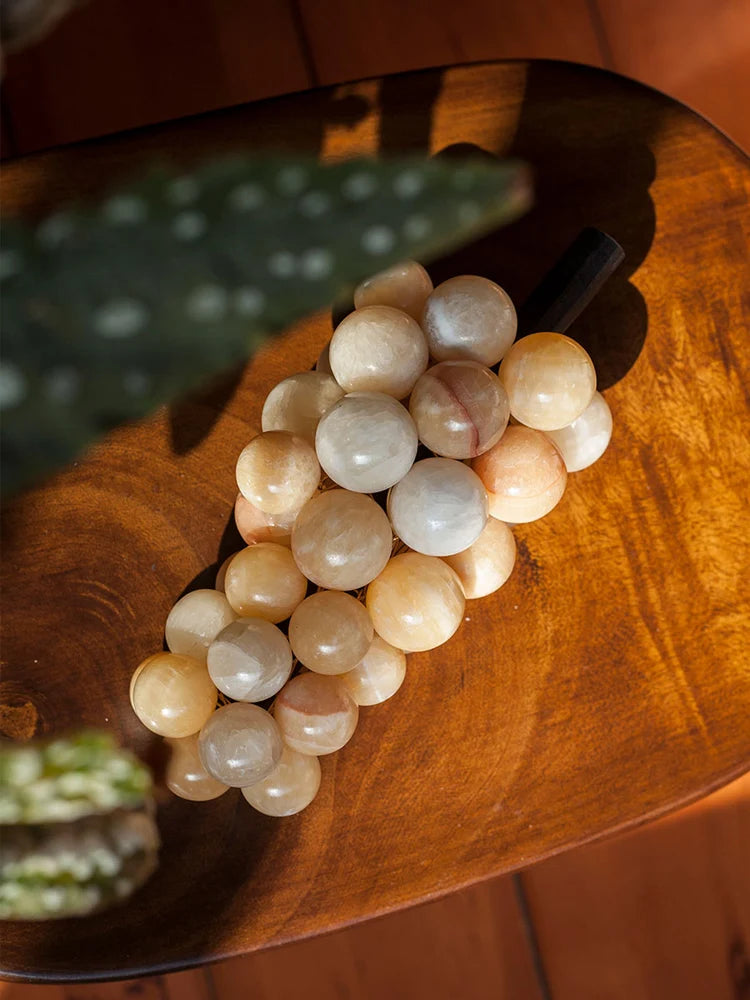 Handmade Natural Marble Grapes Bunch