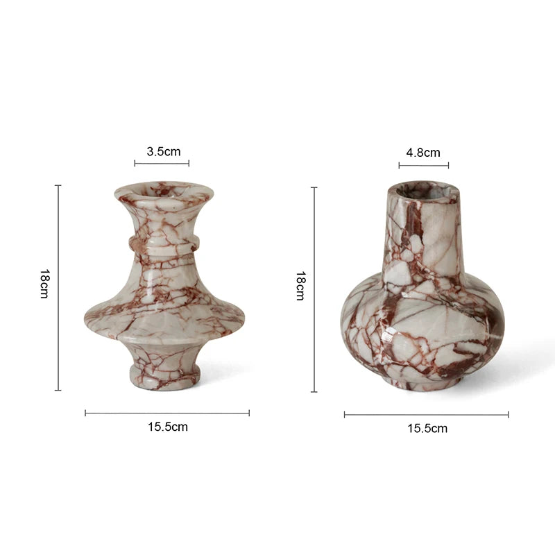 Calacatta Red Marble Vase
