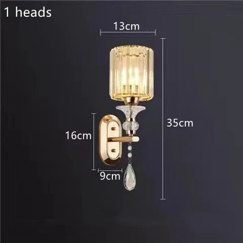 Gold and Black Crystal Chandelier