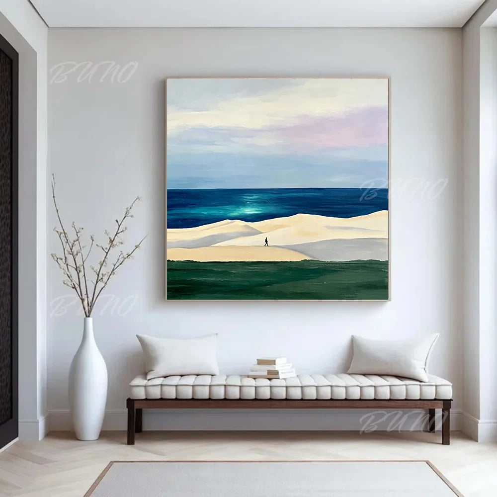 Serene Ocean Landscape Art