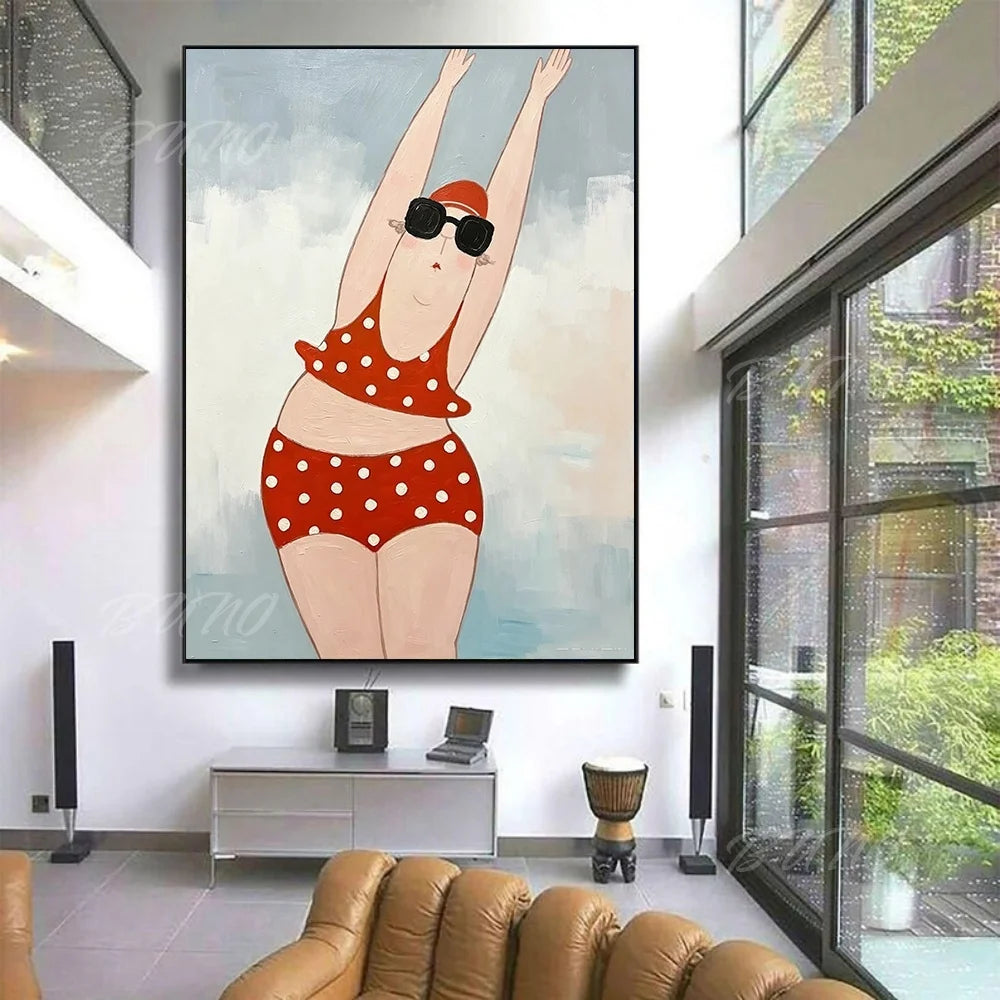 Bathing Lady Palette Painting