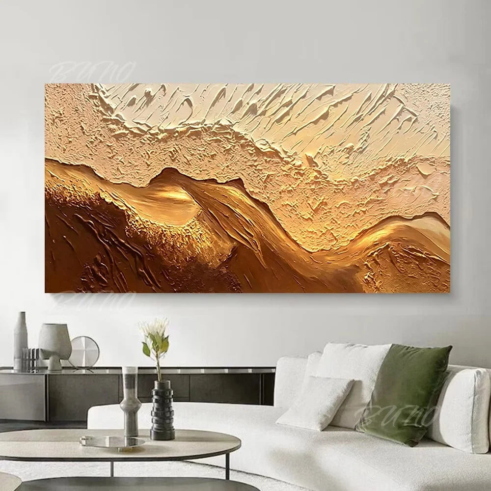 Earth Tone Mountain Painting