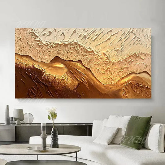Earth Tone Mountain Painting