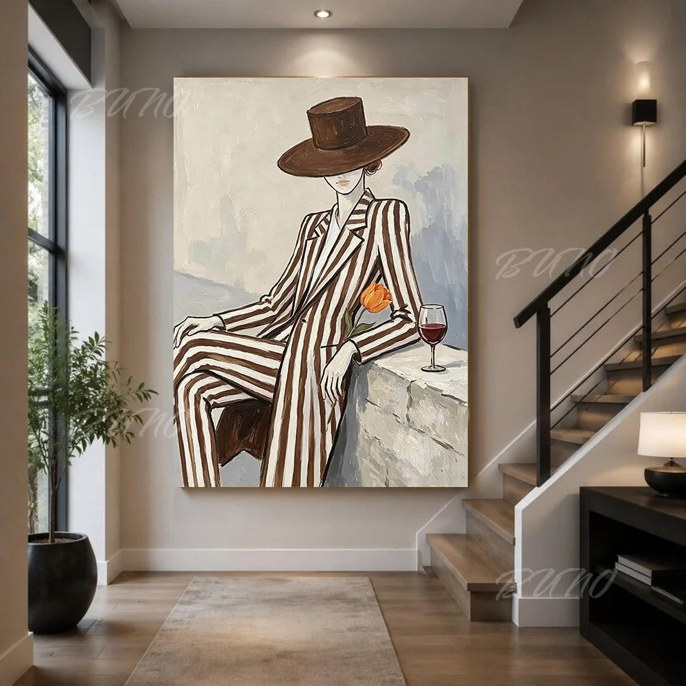 Art Deco Fashion Woman Art