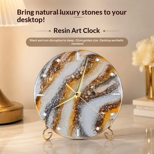 Resin Art Desk Clock