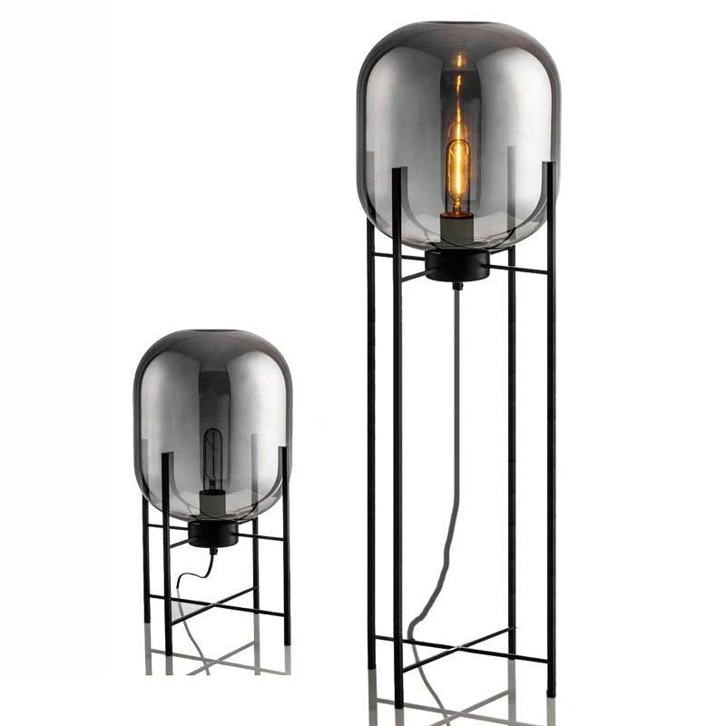 Industrial Style Smoke Gray Glass
