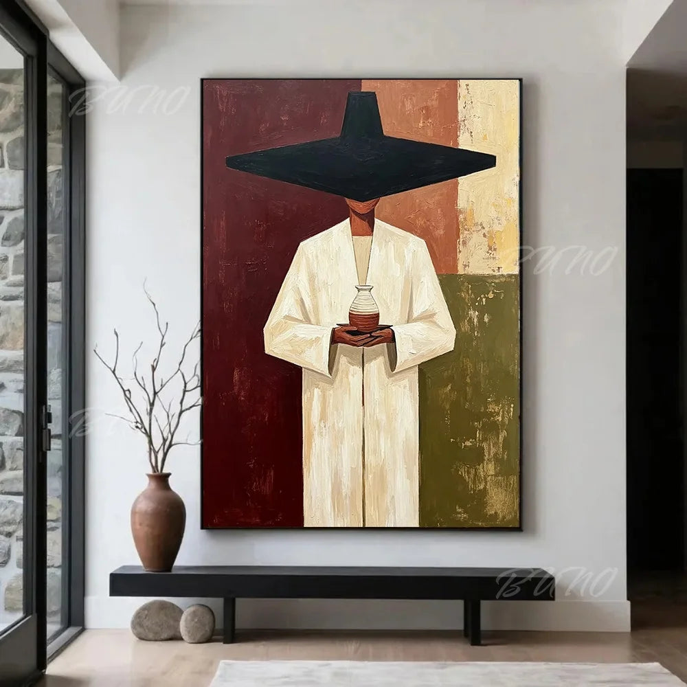 Boho Geometric Figure Art