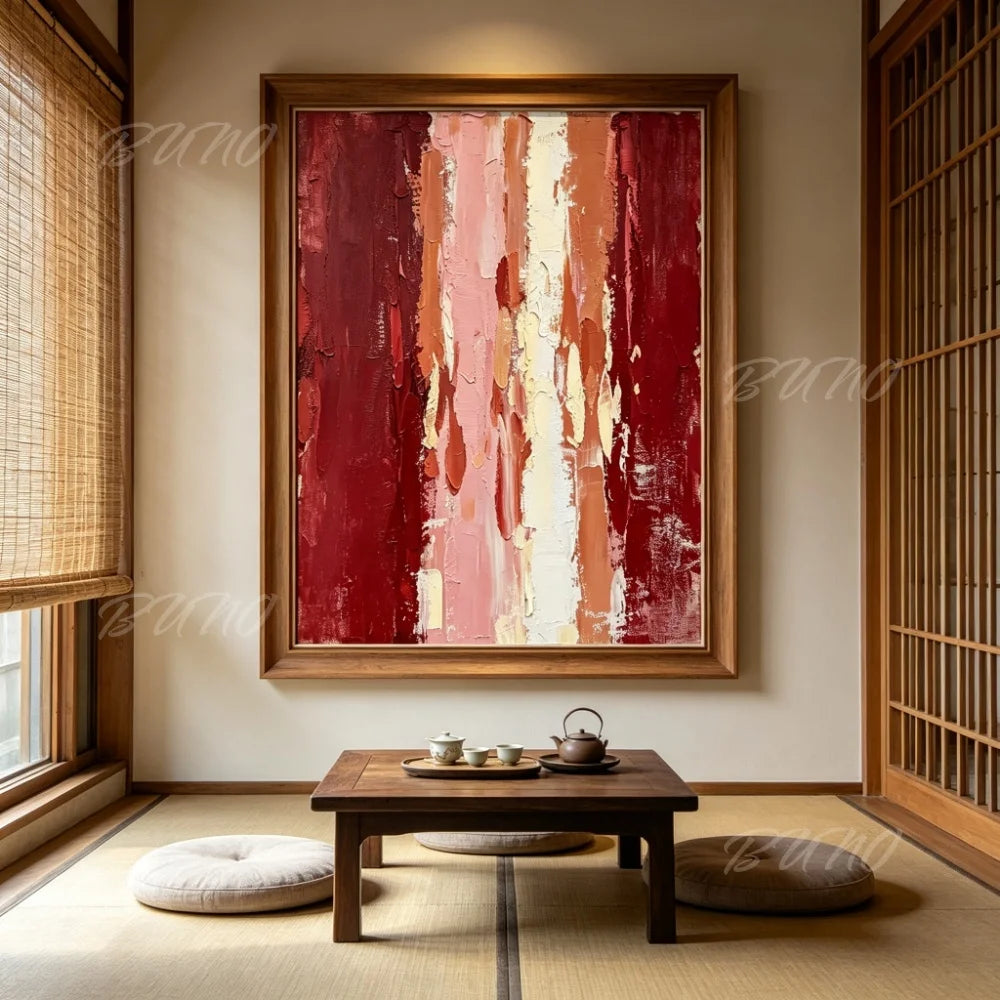 Warm Gold Impasto Painting