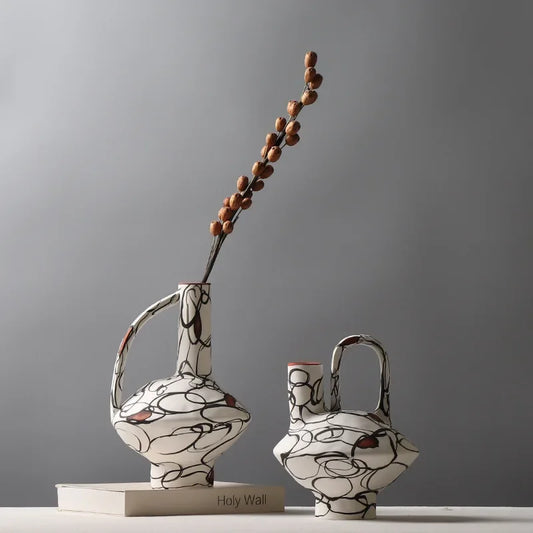 Hand-painted Ceramic Vase Modern Flower