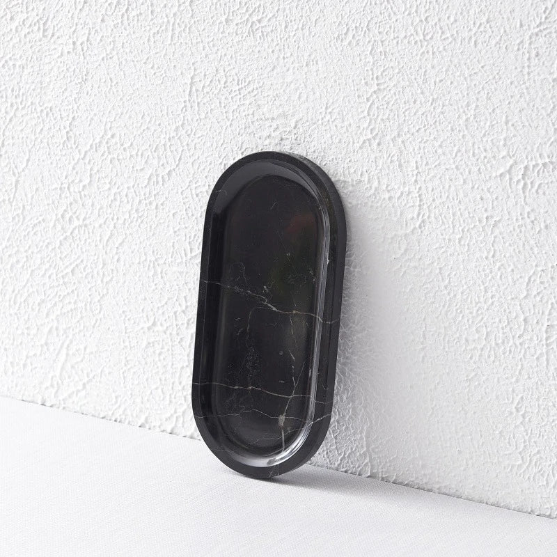 Marble Oval Vanity Tray