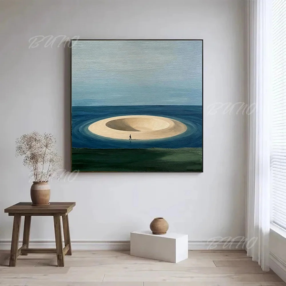 Serene Ocean Landscape Art