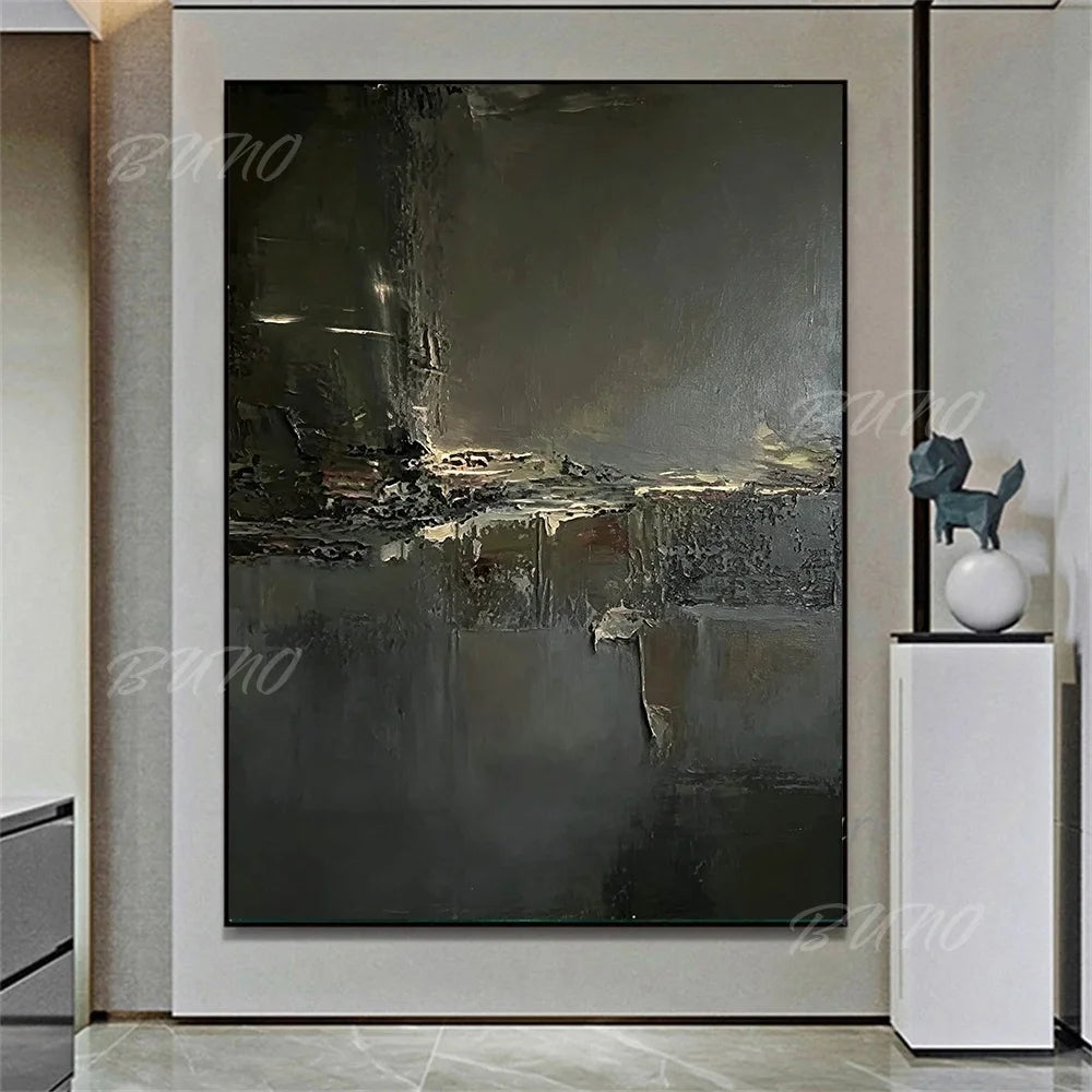 Dark Black Palette Painting