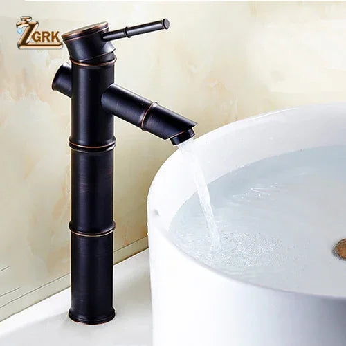 Waterfall Basin Mixer Bamboo Spout