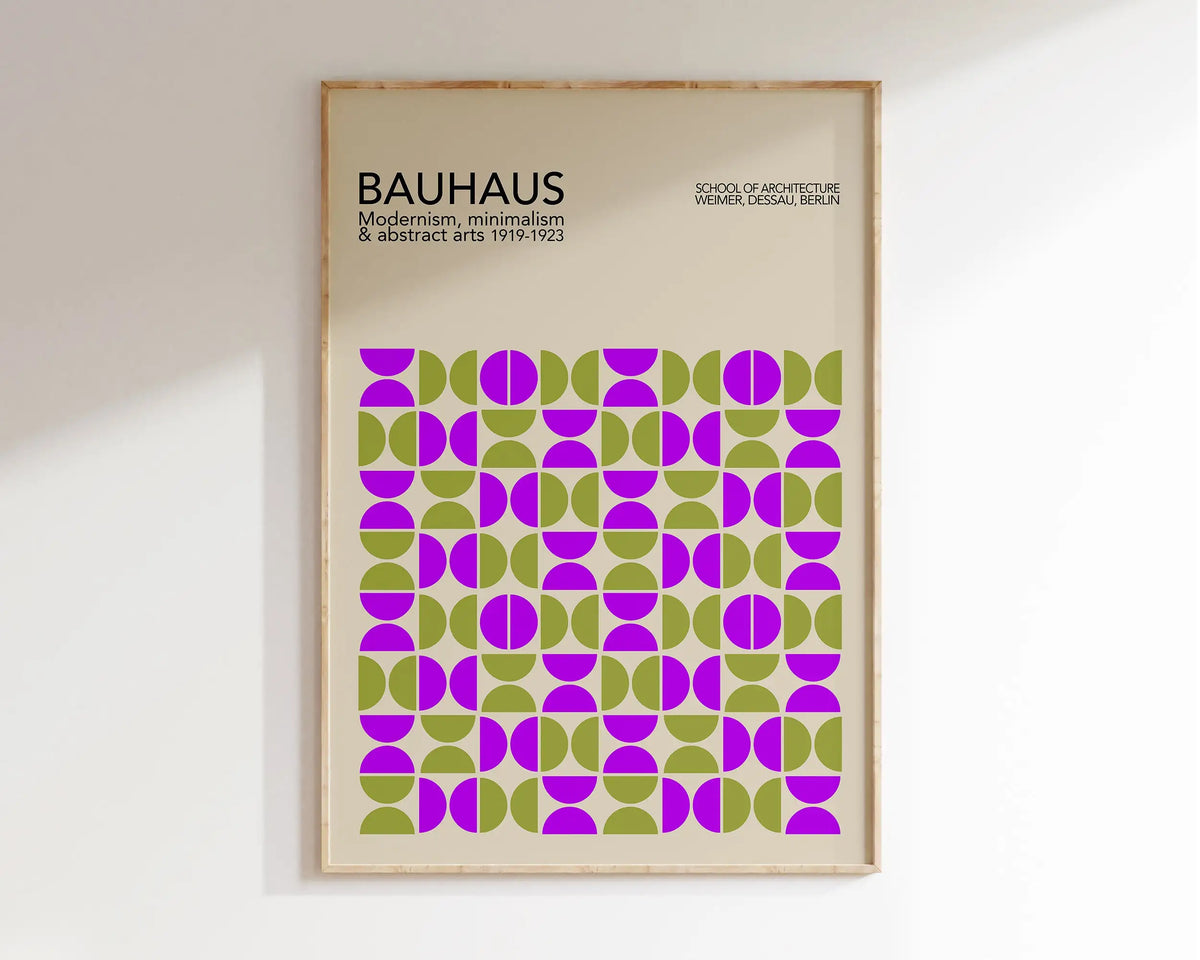 Bauhaus Geometric Poster