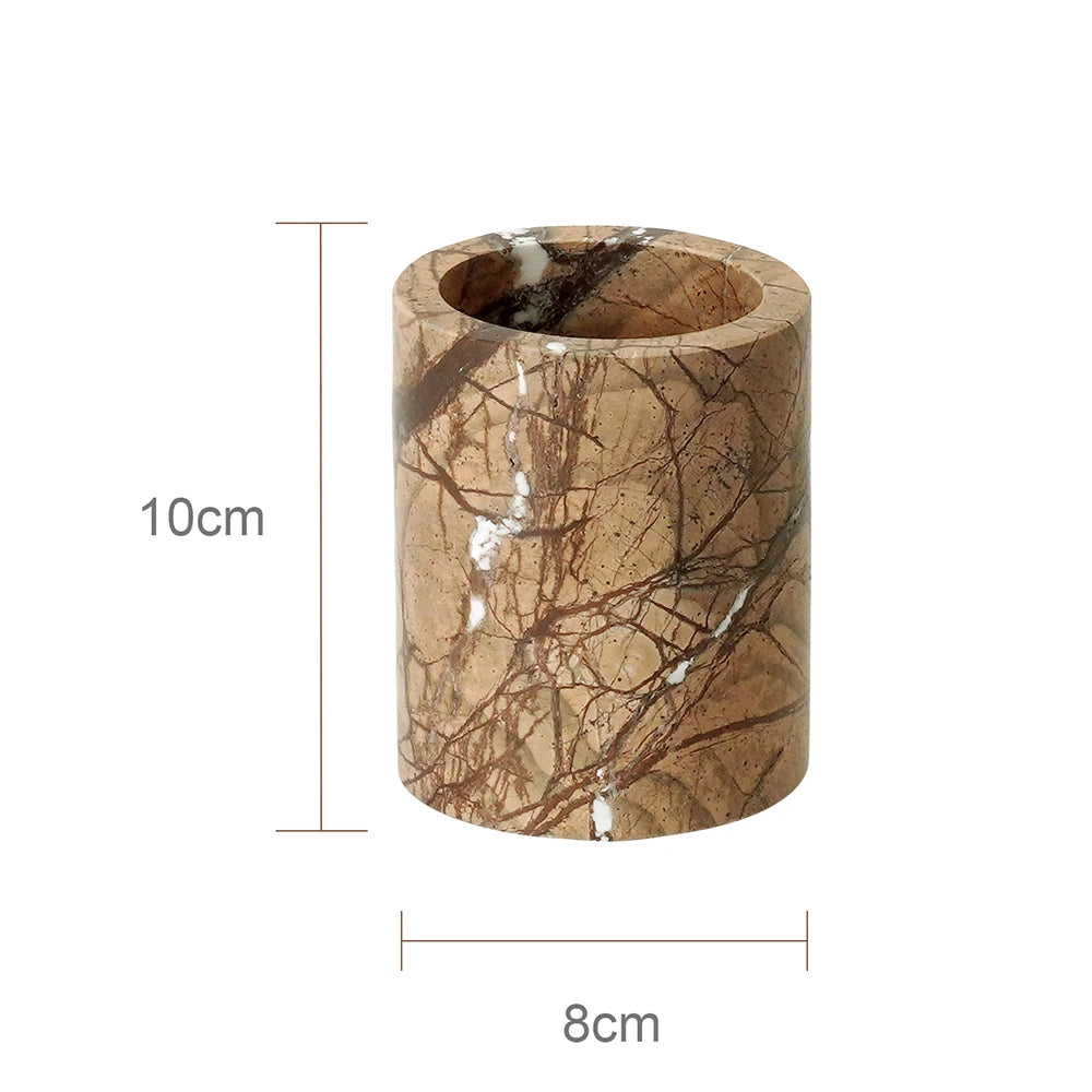 Rainforest Brown Marble Bath Set