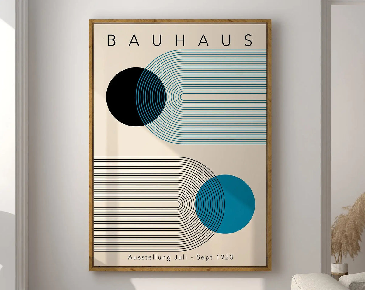 Bauhaus Geometric Poster