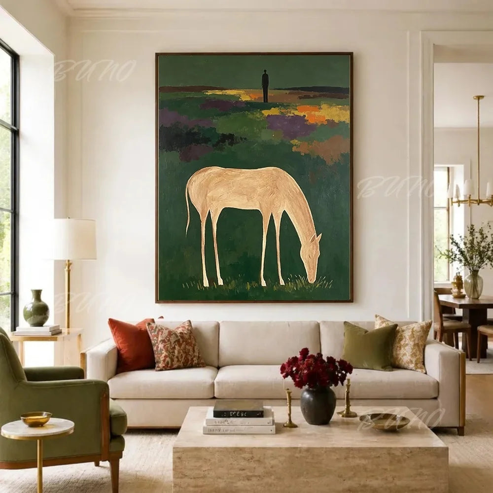 White Horse Palette Painting
