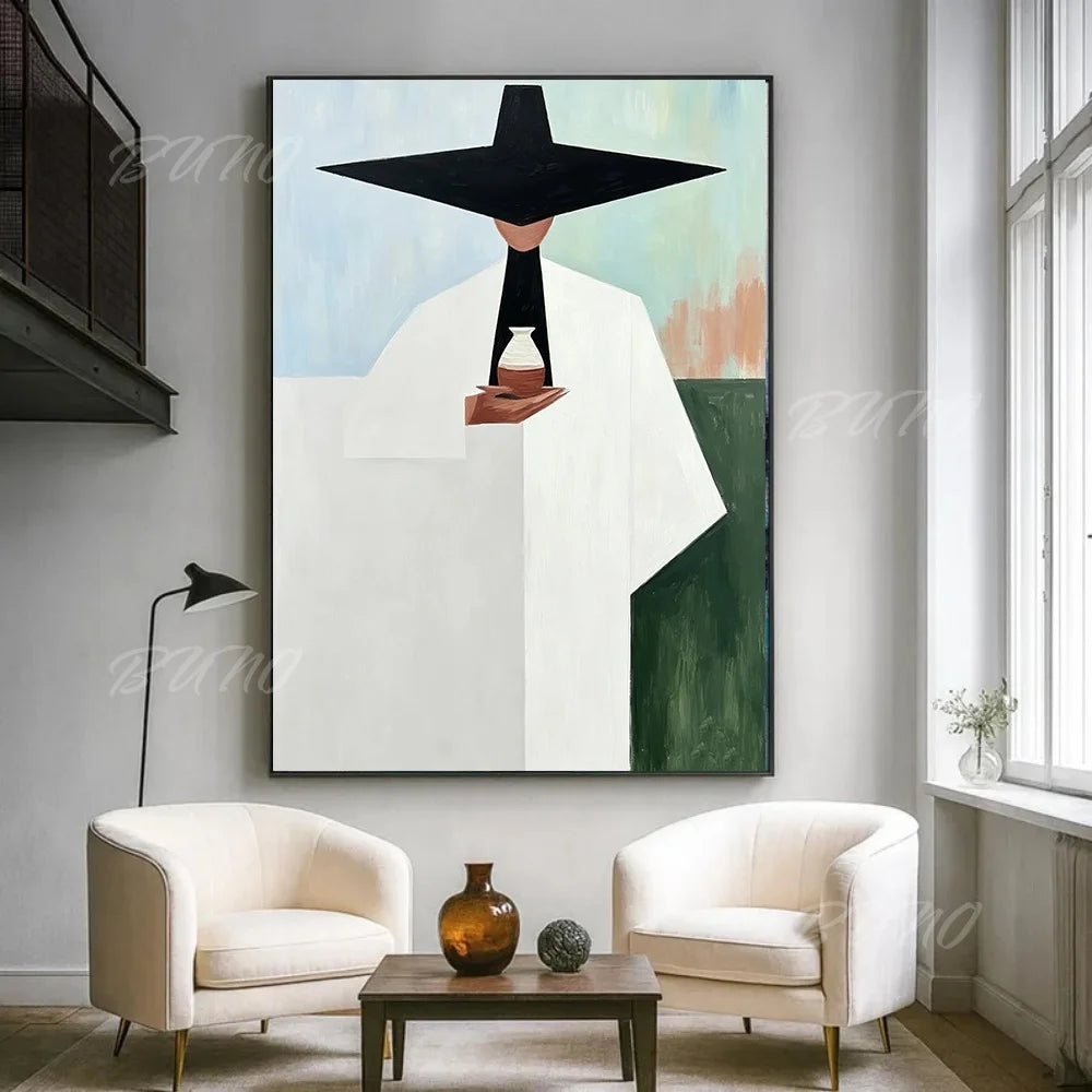 Boho Geometric Figure Art