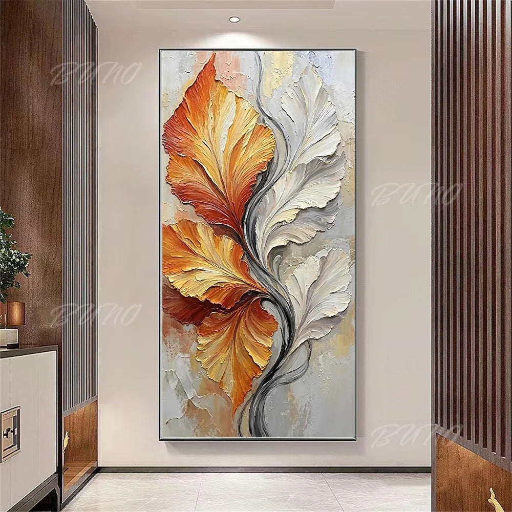 Luxury Gold Floral Painting