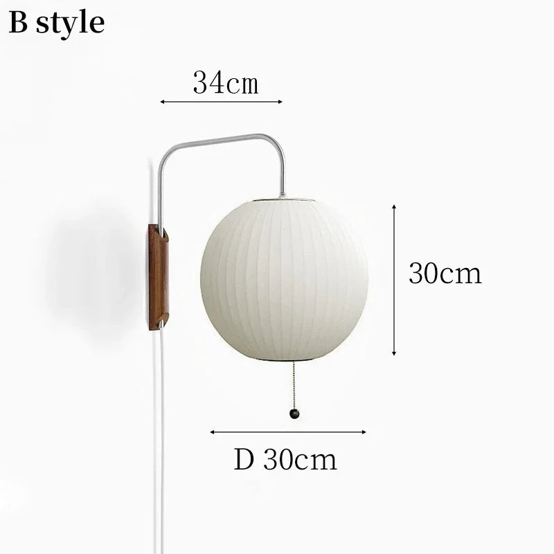 Modern Italian Silk Wall Lamp
