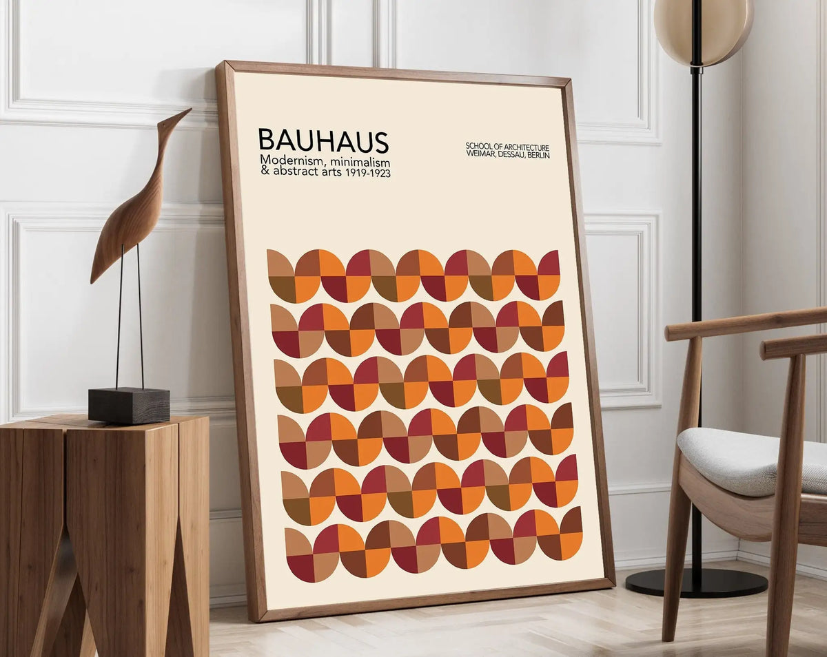 Bauhaus Geometric Poster