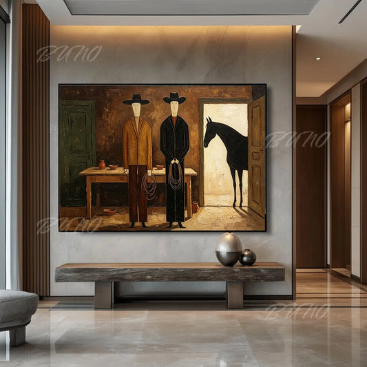 Rustic Cowboy Canvas Art