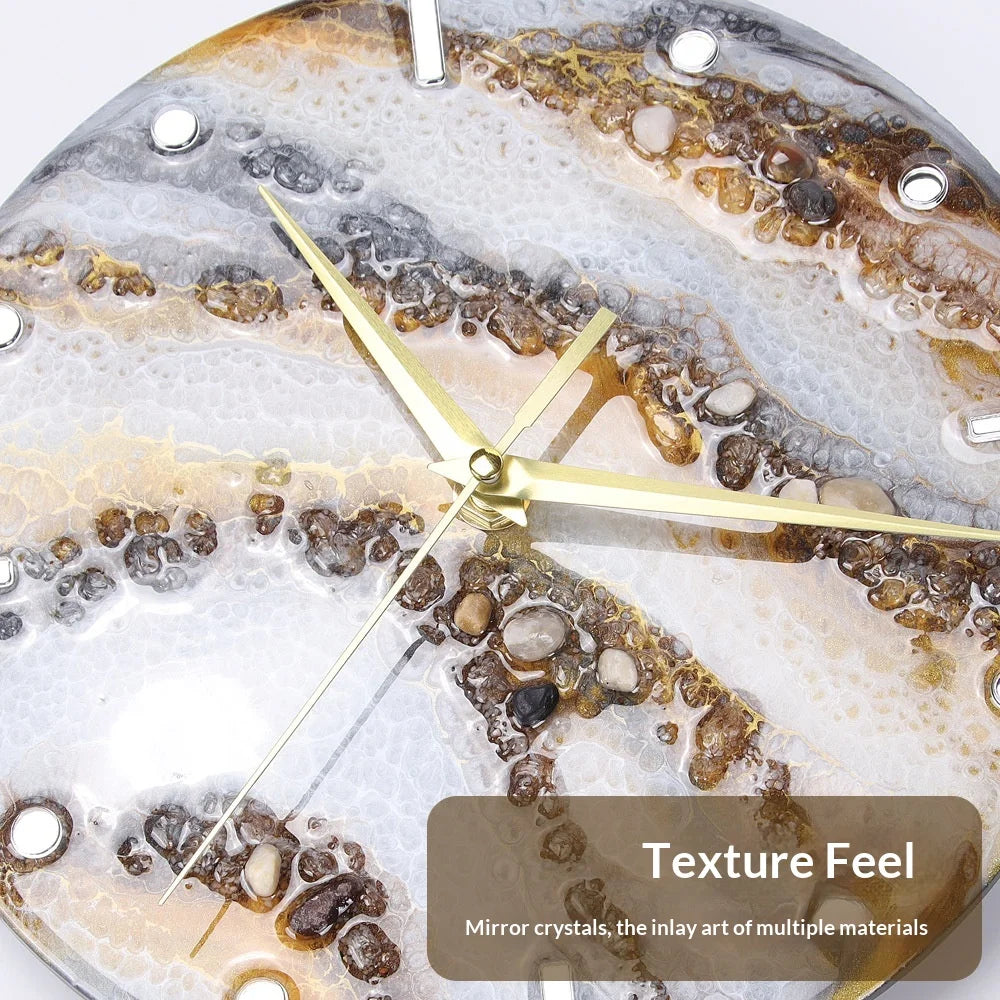 Resin Art Desk Clock