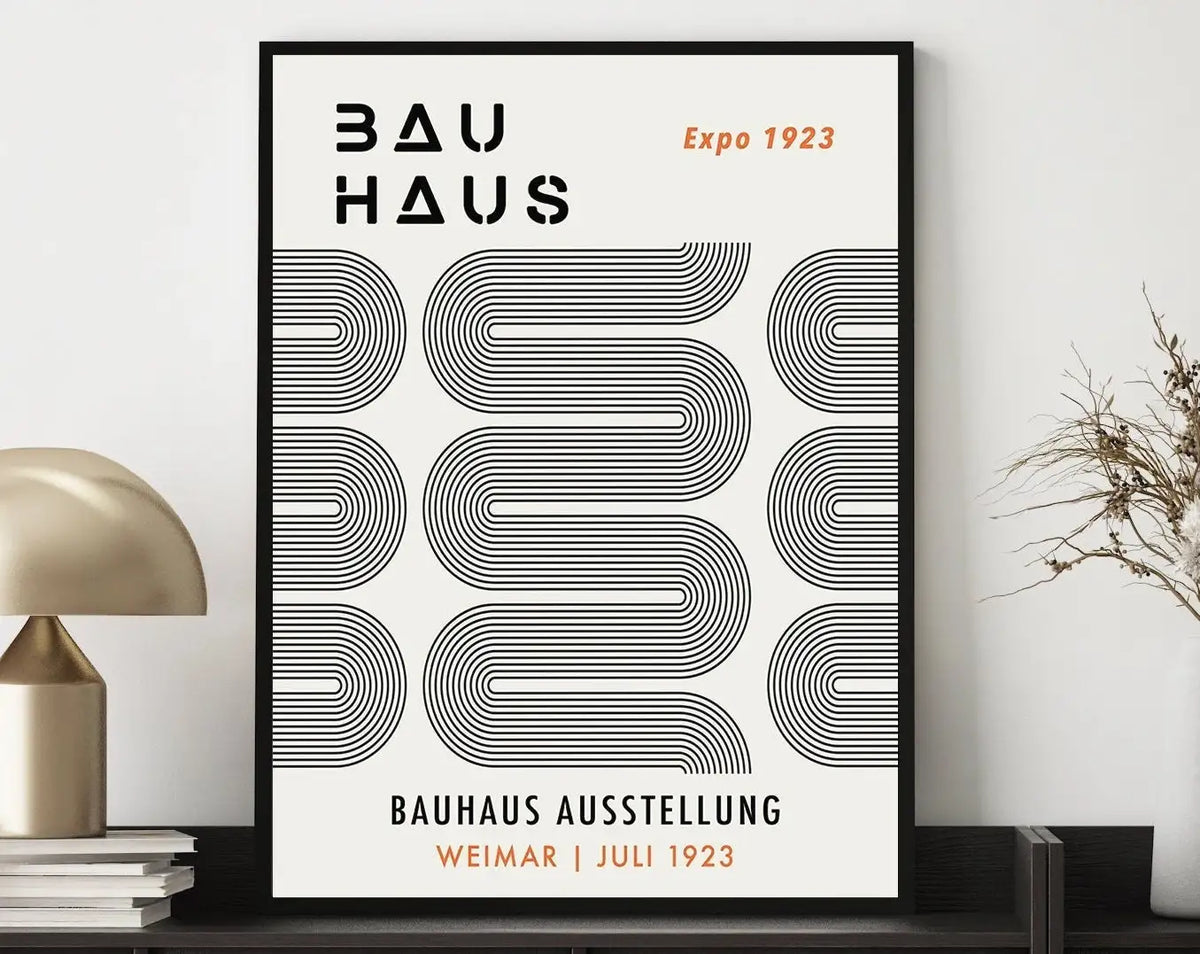 Bauhaus Geometric Poster