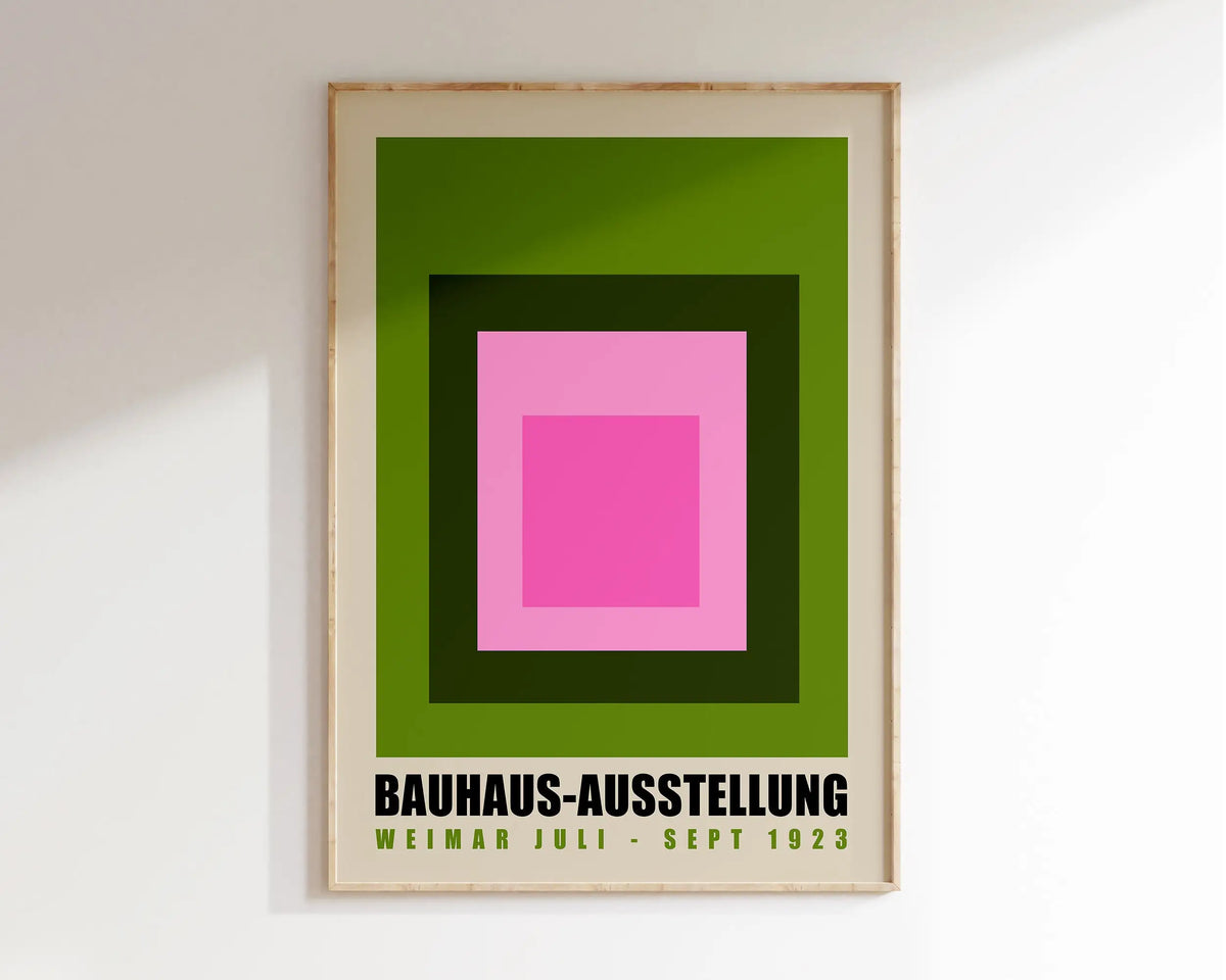 Bauhaus Geometric Poster