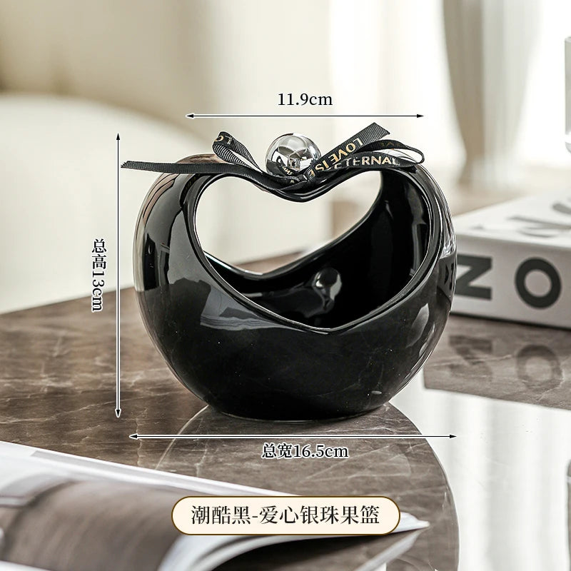 Three-dimensional Apple Ceramic Storage Tray
