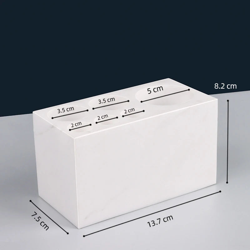 White Volakas Bath Set