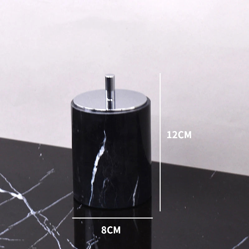 Nero Marquina Marble Bath Set