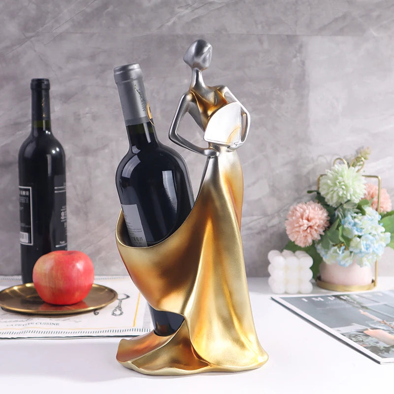 European Style Wine Rack Girl