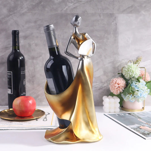 European Style Wine Rack Girl