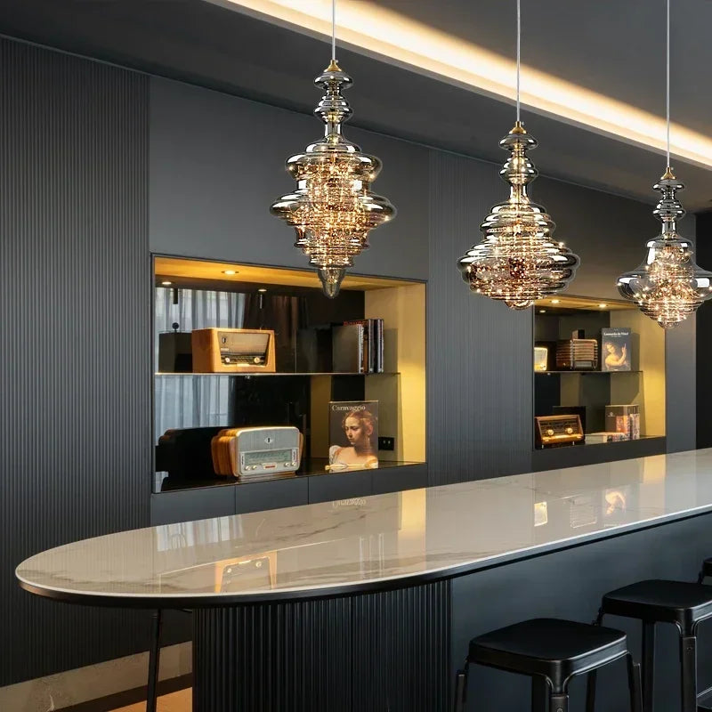 Designer Raindrop Crystal Pendant Light