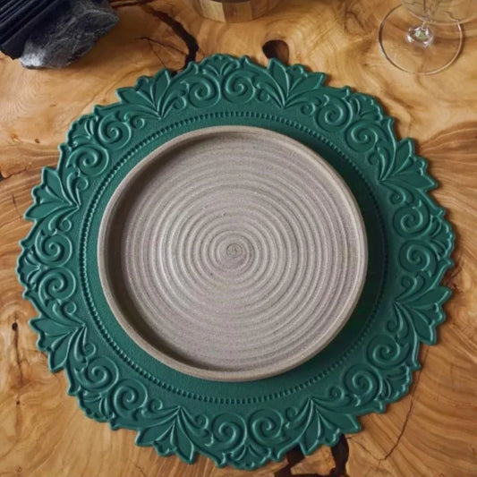 Round Leather Table Mats