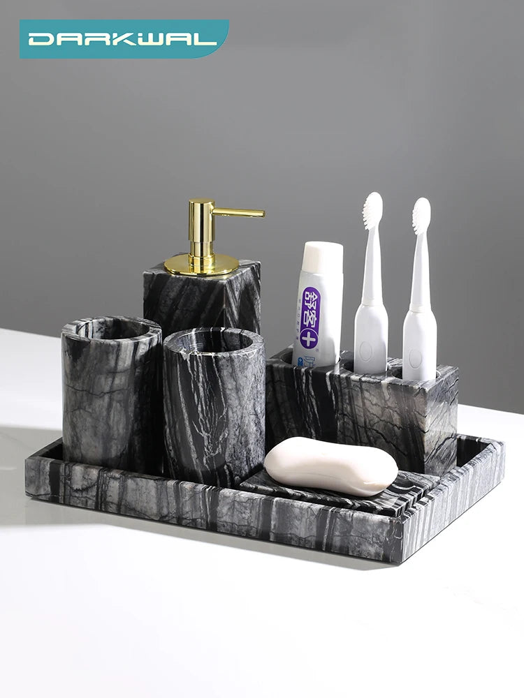Tree Black Marble Vanity Set
