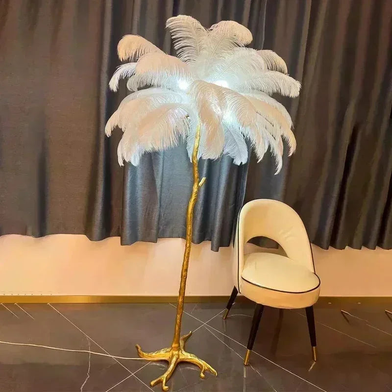Feather LED Floor Lamp Nordic