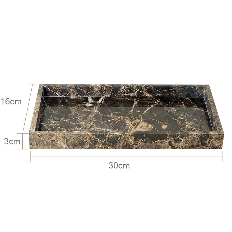 Emperador Dark Marble Bath Set