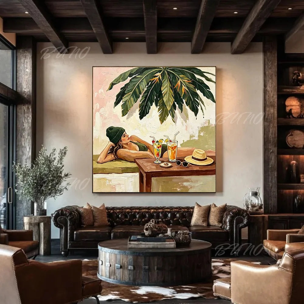 Modern Lady Figure Painting