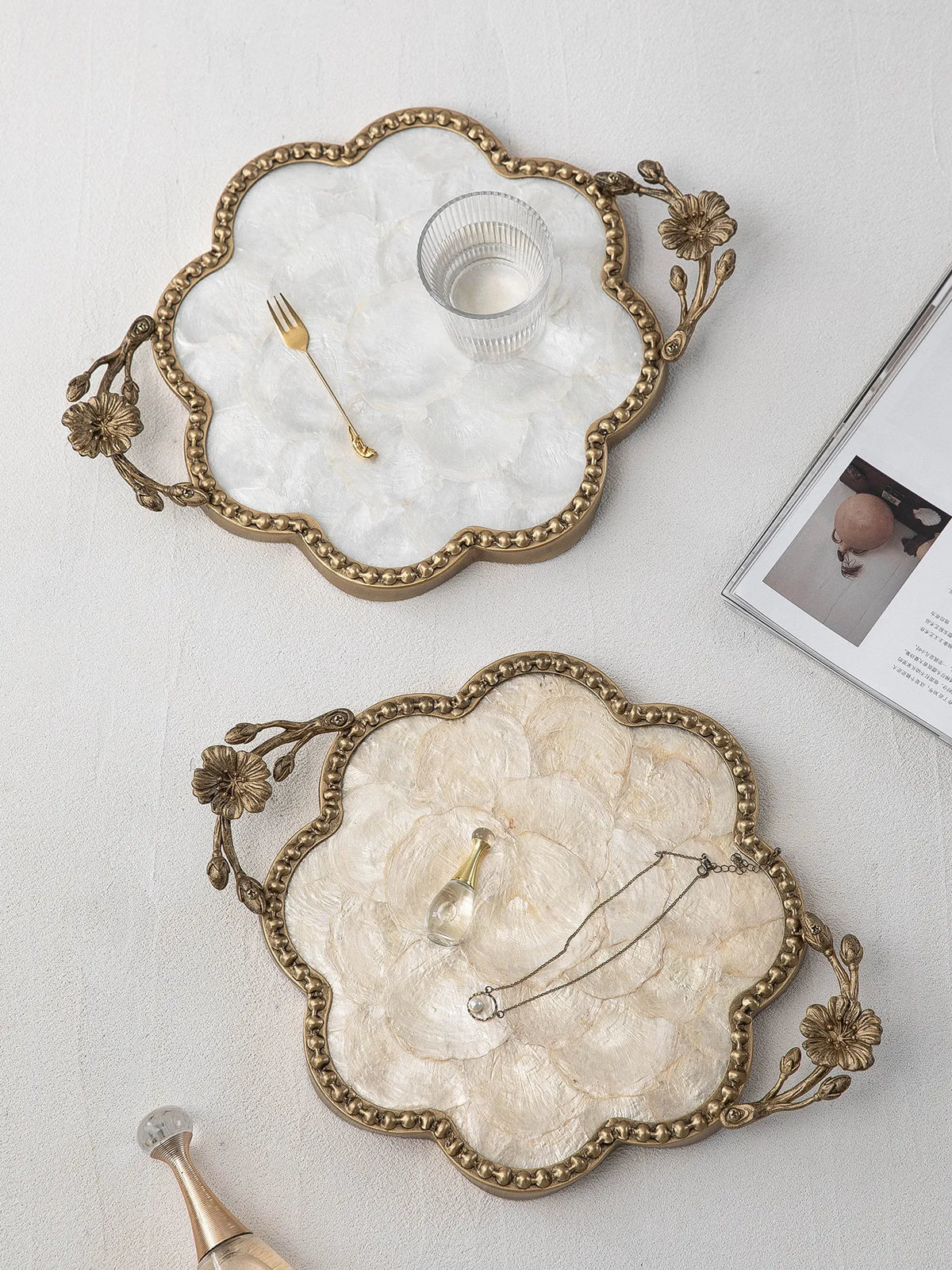 Mother of Pearl Flower Tray