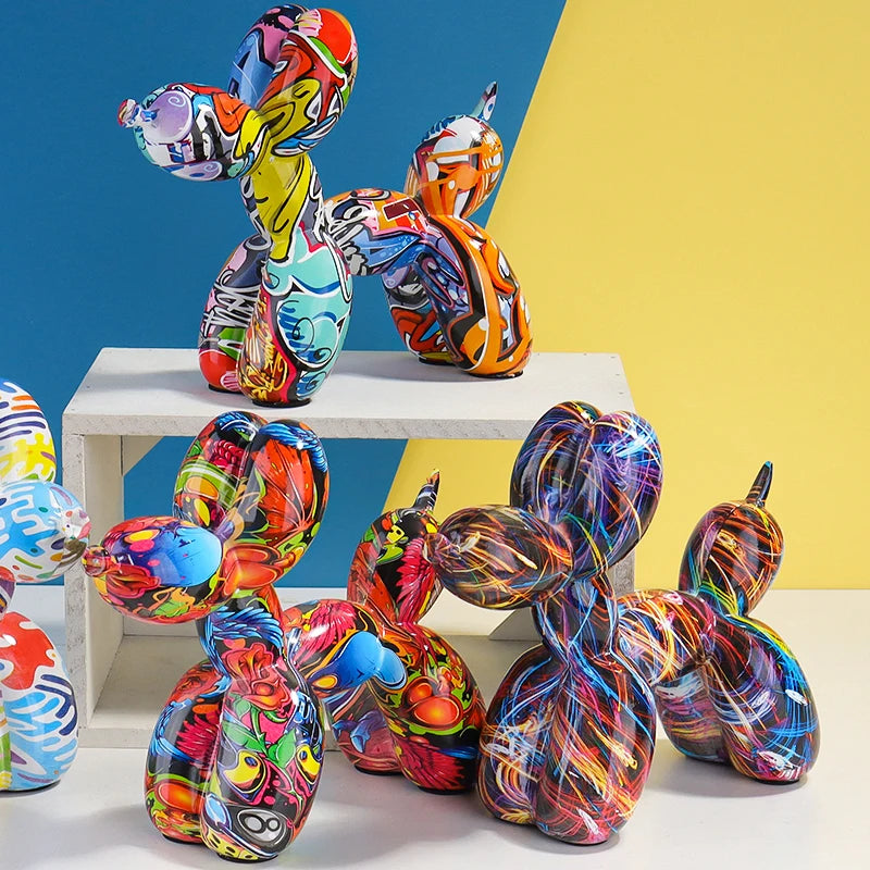 Balloon Dog Resin Sculpture