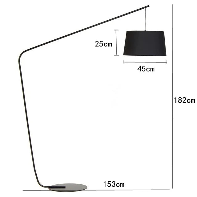 Danish Fabric Floor Lamp