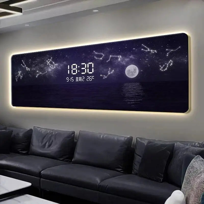 Minimalist Clock Wall Panel