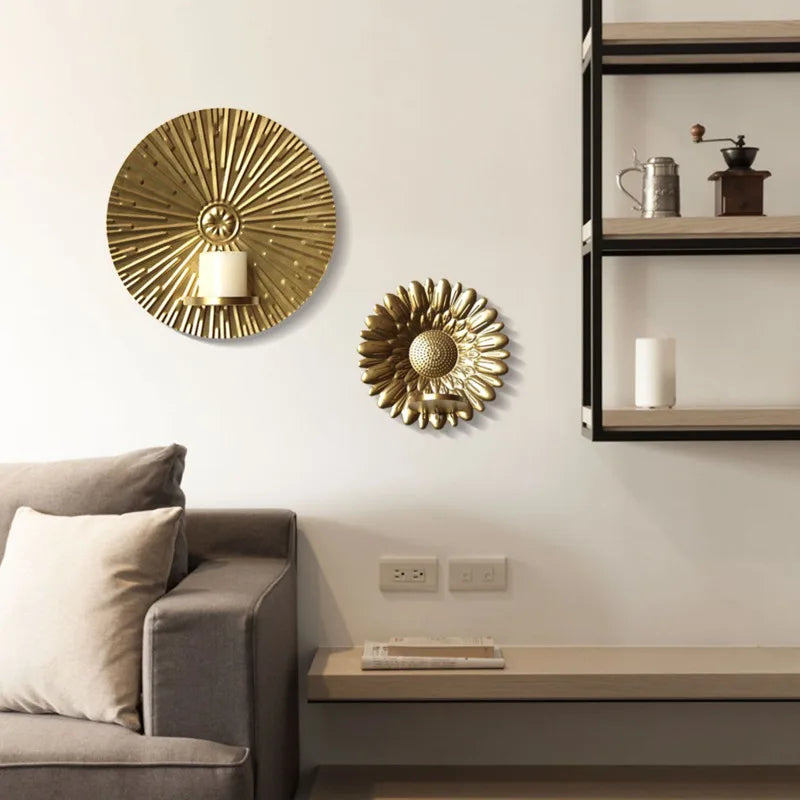 Iron Wall Candle Holder