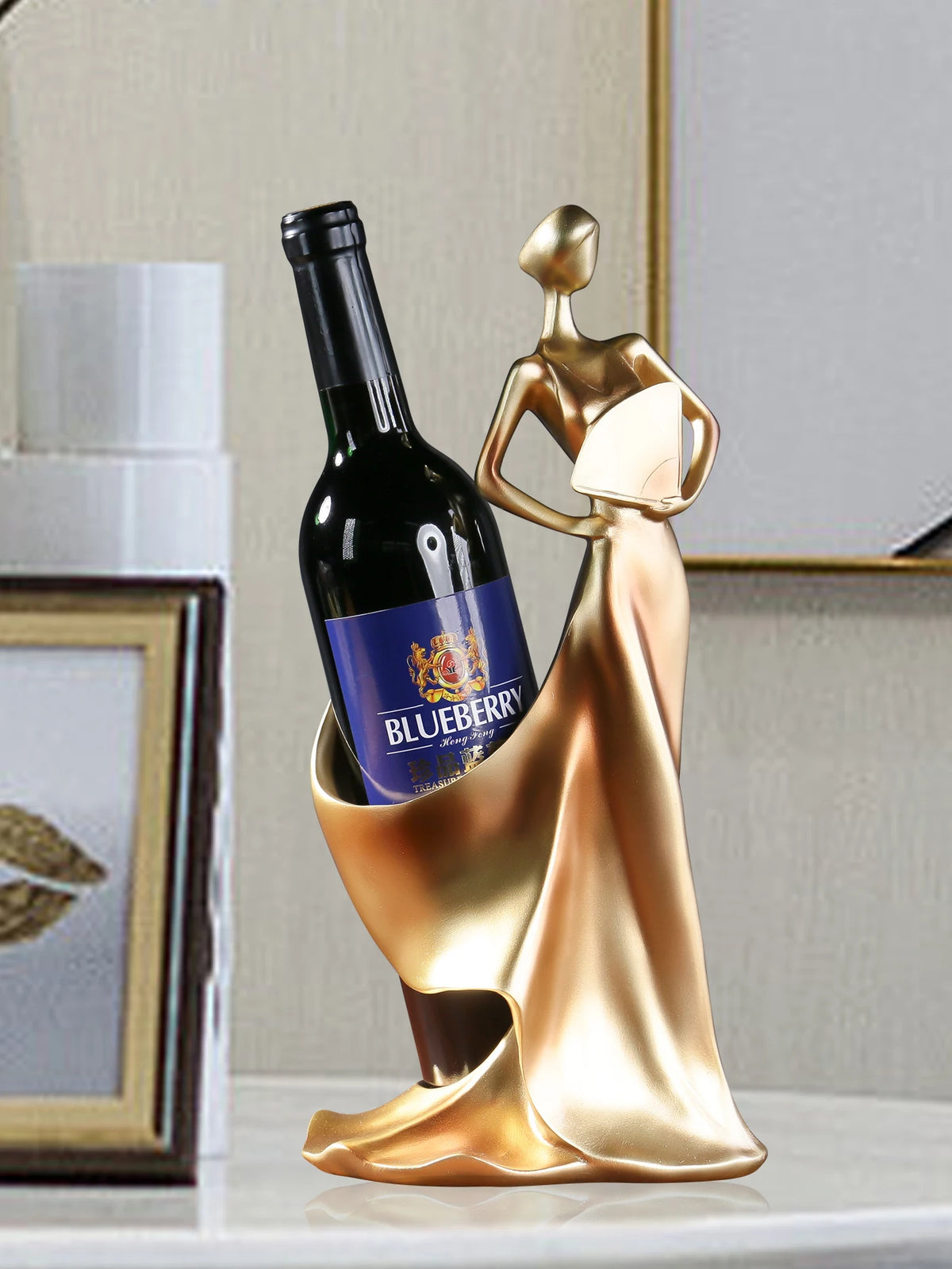 European Style Wine Rack Girl