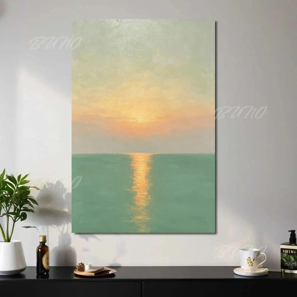 Sunset Sailboat Painting