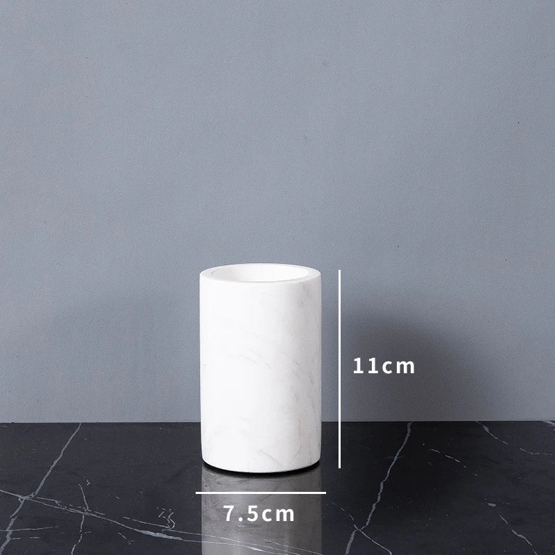 Natural Marble Toothbrush Holder Cup