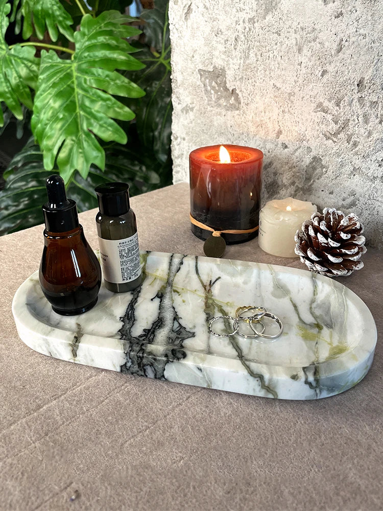 Real Luxurious Marble Vanity Tray